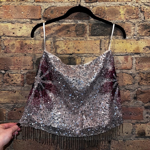 Pink sequined Tularosa skirt - Picture 4 of 4